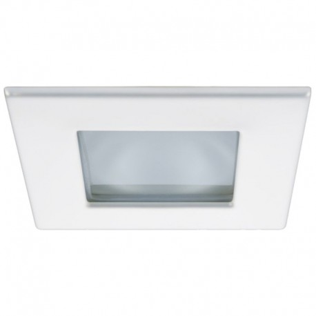 Quick Marina XP Downlight LED - 6W, IP66, Screw Mounted - Square White Bezel, Round Daylight Light