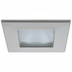 Quick Marina XP Downlight LED - 6W, IP66, Screw Mounted - Square Satin Bezel, Round Daylight Light