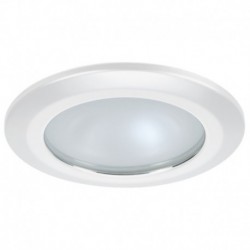 Quick Kor XP Downlight LED - 4W, IP66, Screw Mounted - Round White Bezel, Round Warm White Light