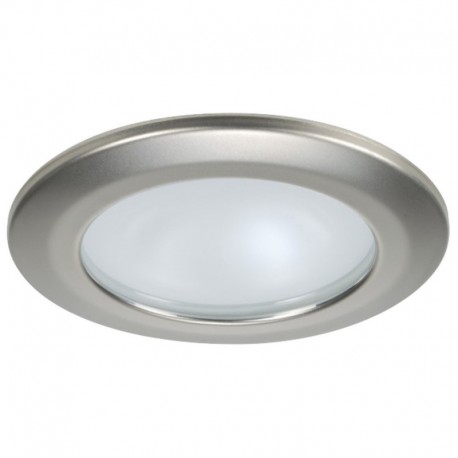 Quick Kor XP Downlight LED - 6W, IP66, Screw Mounted - Round Satin Bezel, Round Daylight Light