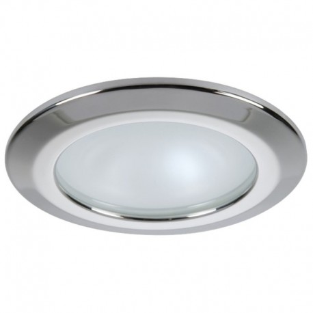 Quick Kor XP Downlight LED - 6W, IP66, Screw Mounted - Round Stainless Bezel, Round Daylight Light