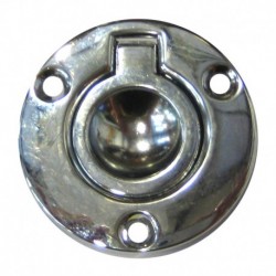 Perko Round Flush Ring Pull - 2" - Chrome Plated Zinc