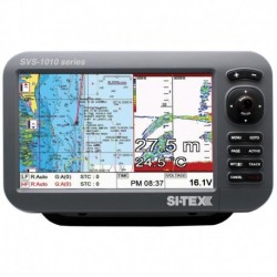 SI-TEX SVS-1010CF 10" Chartplotter/Sounder Combo w/Internal GPS Antenna & Navionics+ Card