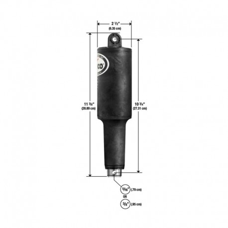 Lenco 101XD Extreme Duty Actuator - 12V - 2-1/4" Stroke w/Hardware