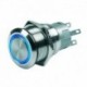 Marinco Push Button Switch - 24V Momentary (On)/Off - Blue LED