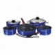 Magma 10 Piece Induction Non-Stick Enamel Finish Cookware Set - Cobalt Blue