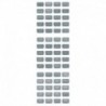 Blue Sea 8217 Grey Small Format Label Kit - 60 Labels