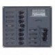 BEP AC Circuit Breaker Panel w/Analog Meters, 8SP 2DP AC120V Stainless Steel Vertical