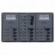 BEP AC Circuit Breaker Panel w/Analog Meters, 12SP 2DP AC230V Stainless Steel Horizonal