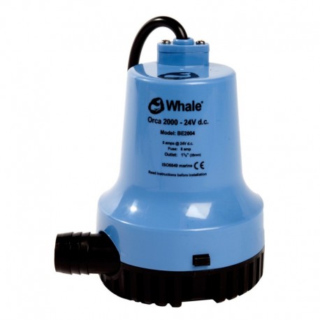 Whale Orca 2000 GPH Submersible Bilge Pump 12V