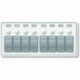 Blue Sea 8271 Water Resistant Panel - 8 Position - White - Horizontal Mount