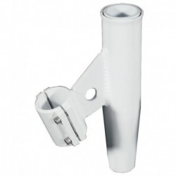 Lee's Clamp-On Rod Holder - White Aluminum - Vertical Mount Fits 1.315" O.D. Pipe