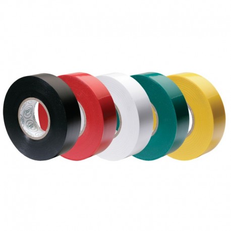 Ancor Premium Assorted Electrical Tape - 1/2" x 20' - Black / Red / White / Green / Yellow