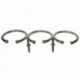 Whitecap Top Mount Ring SS Cup Holder - 3-Drink - Stud Mount