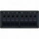 Blue Sea 8371 Water Resistant Panel - 8 Position - Black - Horizontal Mount