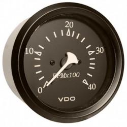 VDO Cockpit Marine 85mm (3-3/8") Diesel Tachometer - Black Dial/Bezel