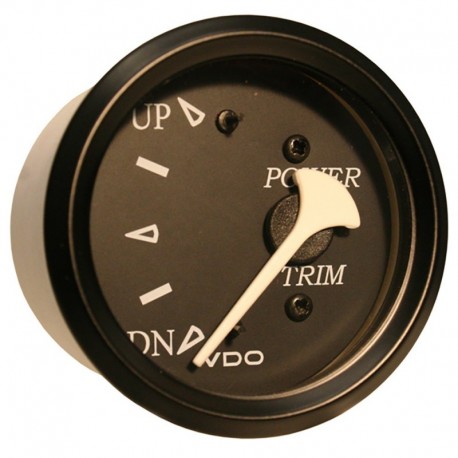 VDO Cockpit Marine Trim Gauge - f/ Mercury/Volvo/Yamaha 2001+ Engines - Black Dial/Bezel