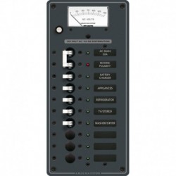 Blue Sea 8488 Breaker Panel - AC Main + 8 Positions - White