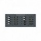 Blue Sea 8511 AC 8 Position 230v (European) Breaker Panel (White Switches
