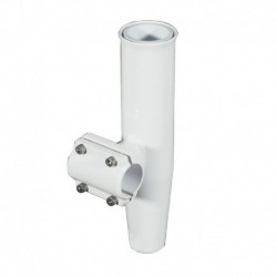 Lee's Clamp-On Rod Holder - White Aluminum - Horizontal Mount - Fits 1.900" O.D. Pipe