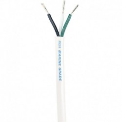 Ancor White Triplex Cable - 16/3 AWG - Round - 100'
